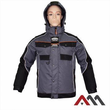 Захисна куртка утеплена Artmas PROFESSIONAL WINOX Сірий/чорний, M 1278671751 фото