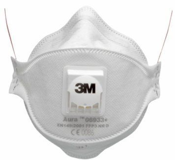 Респиратор для защиты от вирусов 3M Aura 06933+, FFP3, с клапаном выдоха 06933+ фото
