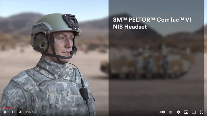 Навушники активні протишумні 3M ComTac VI NATO вертикальні Зелені MT20H682FB-86N фото