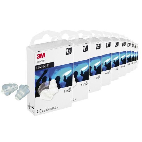 Беруші музичні протишумові 3M Clear EAR20 UF-01-021. Прозорі UF-01-021 фото
