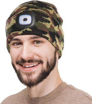 Шапка с перезаряжаемым LED фонарём USB Portwest B029 B029BG фото