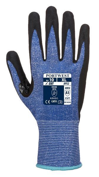 Рукавички Portwest Dexti Cut Ultra AP52 Синій/Чорний, L AP52B8RL фото