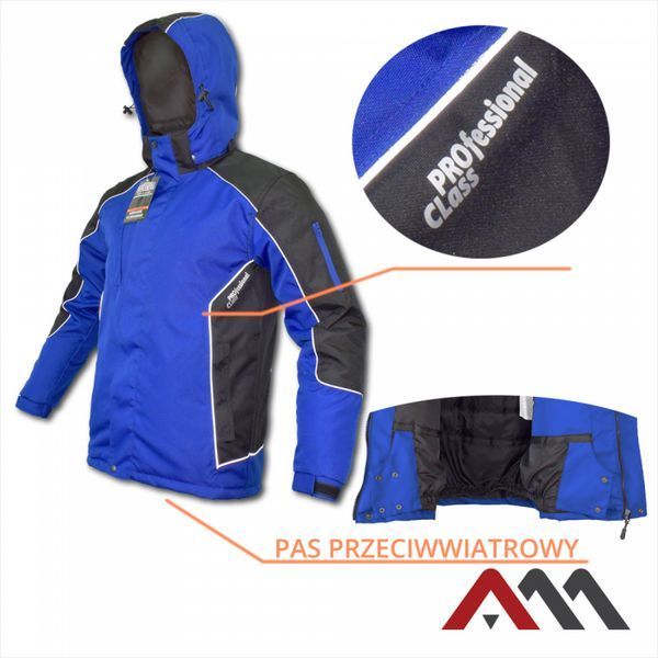Захисна куртка утеплена Artmas PROFESSIONAL WIN Чорний/Синій, M 1278702830 фото