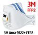 Антивірусний респіратор 3M AURA 9322+ (ffp2) 9322 фото 1