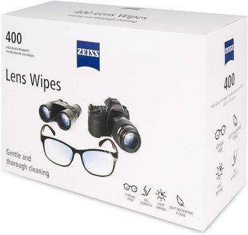 Серветки для очищення лінз і догляду за окулярами й оптикою Carl Zeiss (400шт) 662834501650 фото