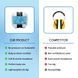 Дитячі протишумні навушники Baby Earmuffs/навушники для дітей від 2 до 24 місяців Блакитний babyKidBLU фото 5