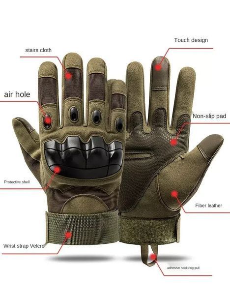 Тактические перчатки touchscreen военные Combat Touch Черный L CombatTouchBKL фото