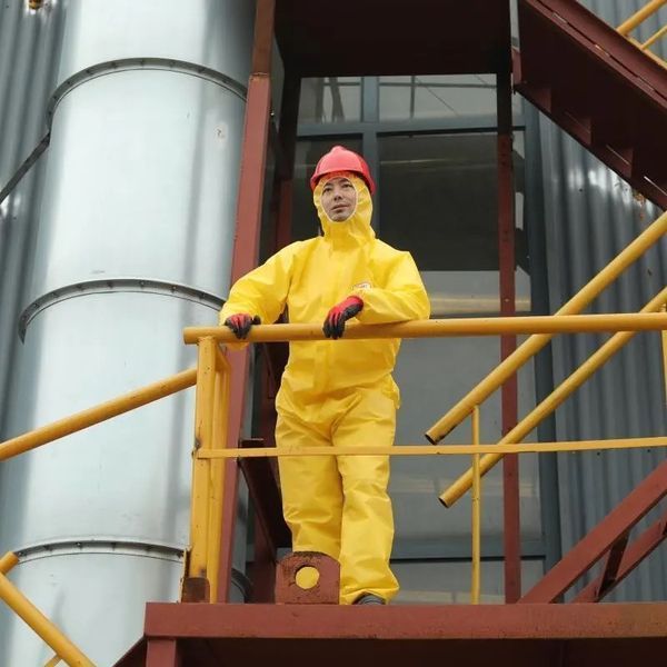 Комбінезон хімічного захисту Konzer Safety K4000 колір: Жовтий, розмір: S K400YERM фото