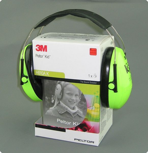 Детские противошумные наушники 3M Peltor Kids (зелёные)/ наушники для детей peltorKidGRN фото