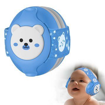 Дитячі протишумні навушники Baby Earmuffs навушники для дітей до 36 місяців, колір: Блакитний BERMBLU фото