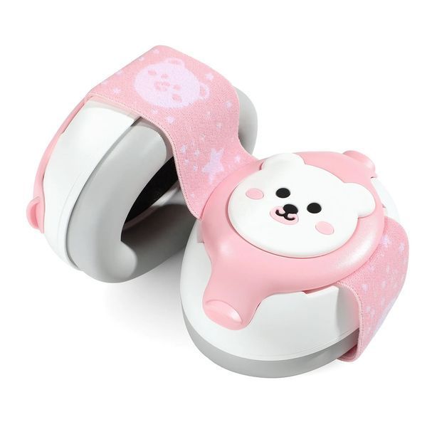 Дитячі протишумні навушники Baby Earmuffs навушники для дітей до 36 місяців, колір: Рожевий BERMPINK фото