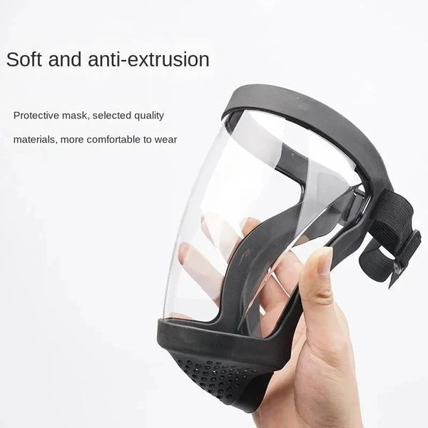 Маска щиток пылезащитный для лица Face Shield SS90BKR фото